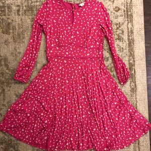 Pretty in pink jersey Boden dress